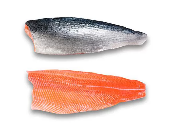 Salmon fillet skin on